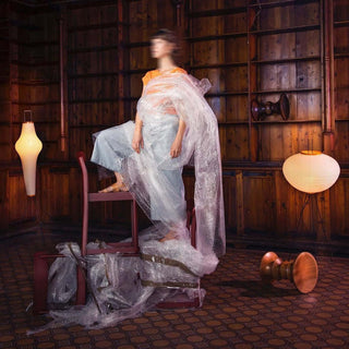 Translucent Paper Floor Lamp, Soft Glow