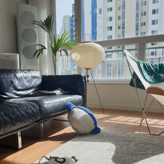 Translucent Paper Floor Lamp, Soft Glow