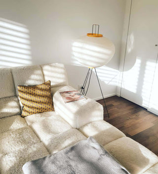 Translucent Paper Floor Lamp, Soft Glow
