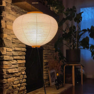 Translucent Paper Floor Lamp, Soft Glow