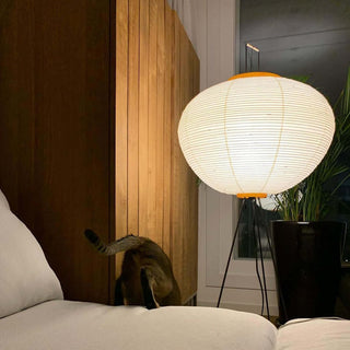 Translucent Paper Floor Lamp, Soft Glow