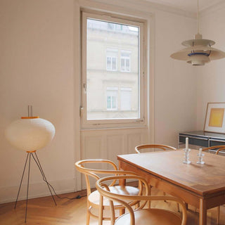 Translucent Paper Floor Lamp, Soft Glow