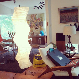 Translucent Paper Floor Lamp, Soft Glow