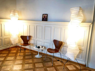 Translucent Paper Floor Lamp, Soft Glow