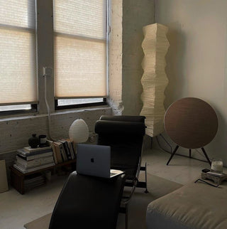 Translucent Paper Floor Lamp, Soft Glow