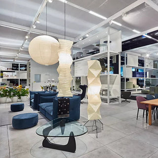 Translucent Paper Floor Lamp, Soft Glow