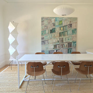 Translucent Paper Floor Lamp, Soft Glow