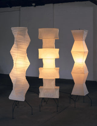 Translucent Paper Floor Lamp, Soft Glow