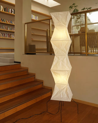 Translucent Paper Floor Lamp, Soft Glow