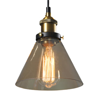 Vintage-Inspired Glass Pendant Light, Antique Design