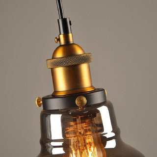 Vintage-Inspired Glass Pendant Light, Antique Design