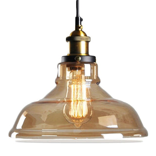 Vintage-Inspired Glass Pendant Light, Antique Design