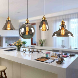 Vintage-Inspired Glass Pendant Light, Antique Design