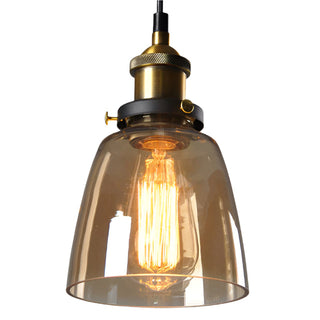 Vintage-Inspired Glass Pendant Light, Antique Design