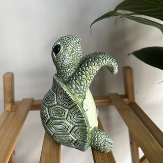Decorative Hanging Turtle Resin Pot | Whimsical Design