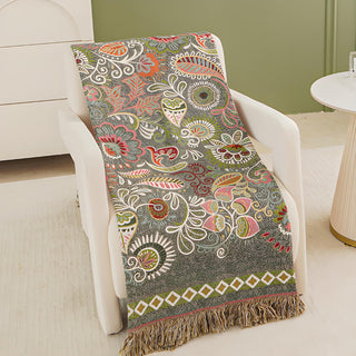 Bohemian Autumn Leaf Blanket | Reversible