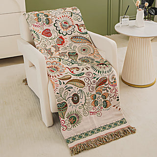 Bohemian Autumn Leaf Blanket | Reversible