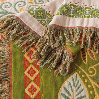 Bohemian Autumn Leaf Blanket | Reversible