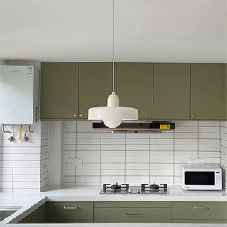 Coloured Glass Pendant Light Bauhaus Style