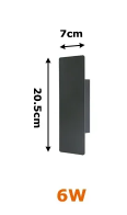 Water-Resistant LED Wall Light, Versatile Ambient Illumination