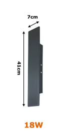 Water-Resistant LED Wall Light, Versatile Ambient Illumination