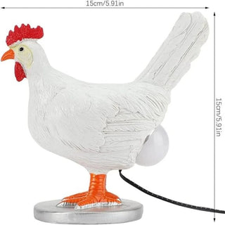 Humorous Table Lamp, Chicken-Shaped