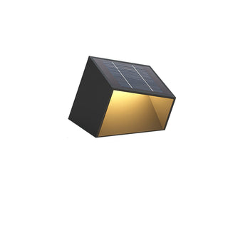 Illuminated Cube Outdoor Light, Solar-Powered