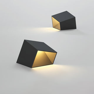 Illuminated Cube Outdoor Light, Solar-Powered