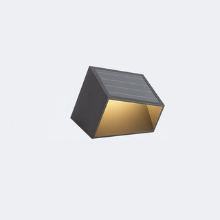Illuminated Cube Outdoor Light, Solar-Powered
