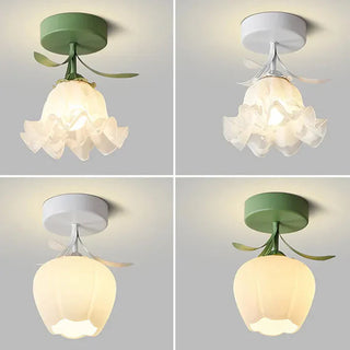 Chic Mini Flower Ceiling Light, French-Inspired