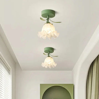 Chic Mini Flower Ceiling Light, French-Inspired