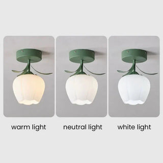 Chic Mini Flower Ceiling Light, French-Inspired