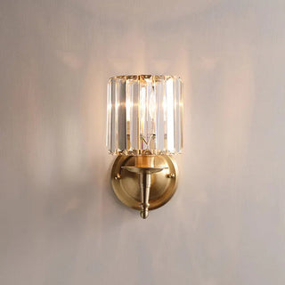 Vintage Crystal Wall Sconce, Opulent Illumination