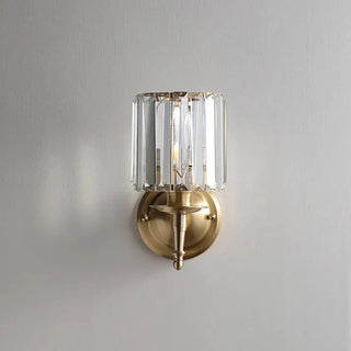 Vintage Crystal Wall Sconce, Opulent Illumination