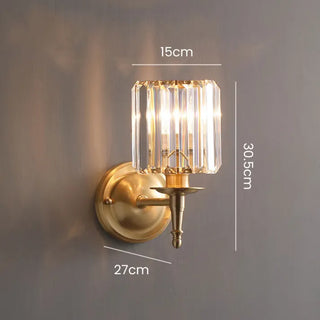 Vintage Crystal Wall Sconce, Opulent Illumination