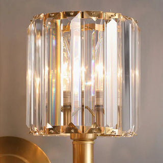 Vintage Crystal Wall Sconce, Opulent Illumination