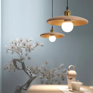 Wooden Pendant Lighting, Rustic Charm