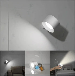 Cordless LED Wall Light, Versatile and Adjustable