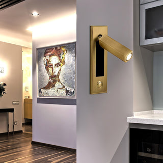 Integrated bedside sconce, contemporary design