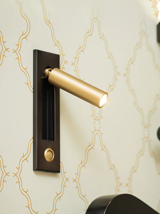 Integrated bedside sconce, contemporary design