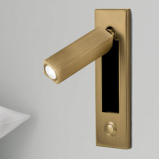 Integrated bedside sconce, contemporary design