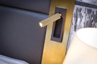 Integrated bedside sconce, contemporary design