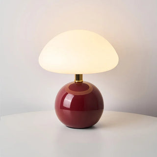 Creamy Mushroom Table Lamp, French Style