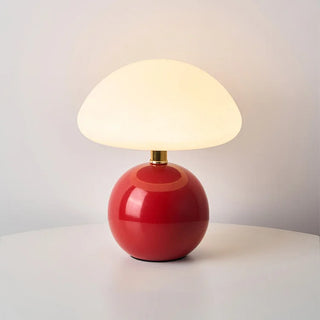 Creamy Mushroom Table Lamp, French Style