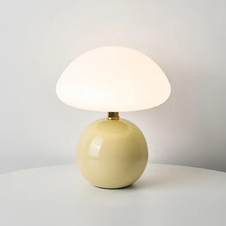 Creamy Mushroom Table Lamp, French Style