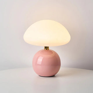 Creamy Mushroom Table Lamp, French Style