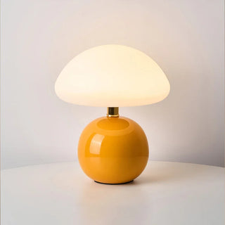 Creamy Mushroom Table Lamp, French Style