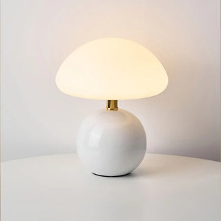Creamy Mushroom Table Lamp, French Style