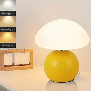 Creamy Mushroom Table Lamp, French Style