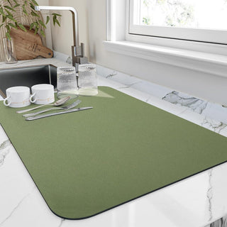 Absorbent Kitchen Dish Mat, Quick-Drying